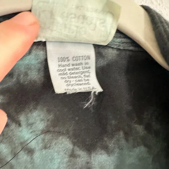 Vintage 90s Women’s Charle Casuals Art Jacket XL Boho Tribal Hand Painted Cotton - Picture 5 of 10